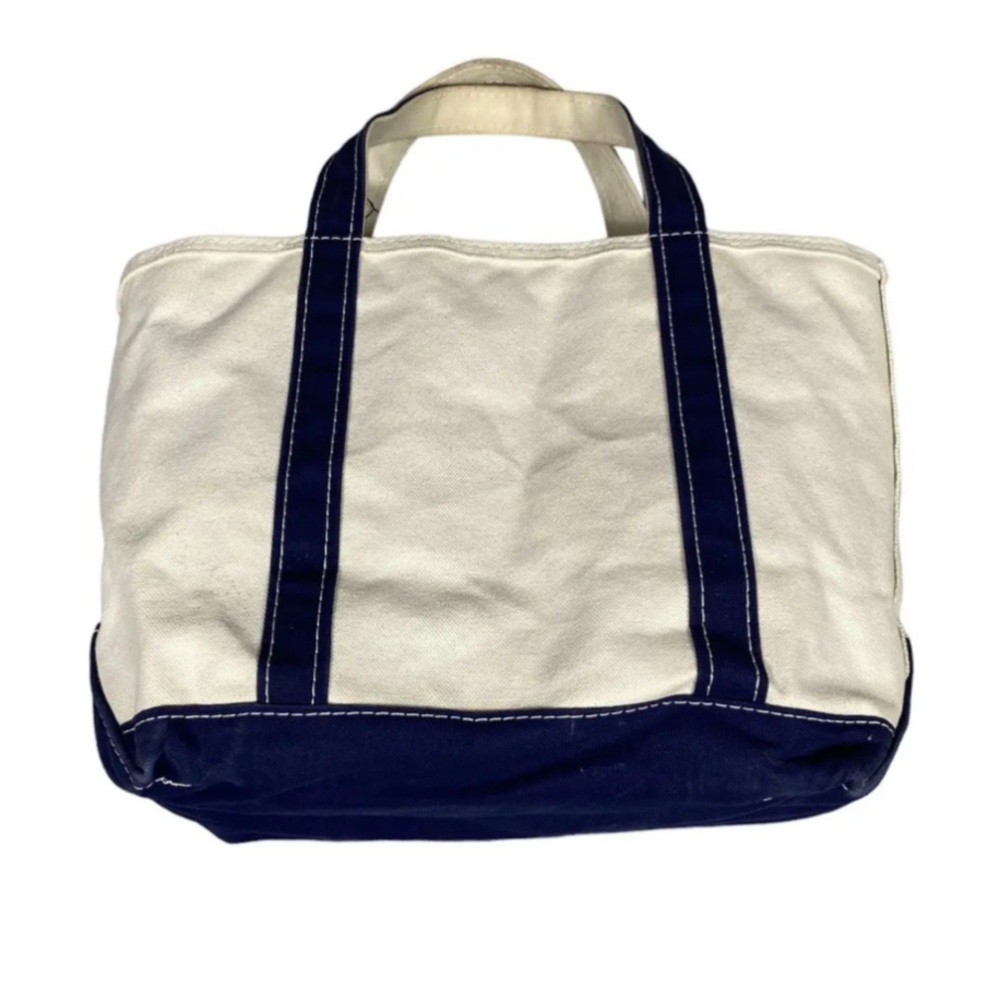 Vintage✨LL Bean USA Boat and Tote Canvas Bag Medium 1980s EUC! Y2K MAINE - Picture 5 of 8